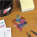 Скрепки BRAUBERG, 28 мм, цветные, 100 шт., в картонной коробке, Россия, 220555 220555