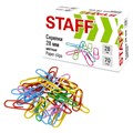 Скрепки STAFF 28 мм, цветные, 70 штук, 271708 271708