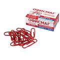 Скрепки ОФИСМАГ, 25 мм, красные, 100 шт., в картонной коробке, 226245 226245