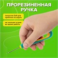 Шило с крючком, общая длина 140 мм, d=2 мм, прорезиненная ручка, STAFF, 238115 238115