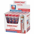 Клей канцелярский ОФИСМАГ, 50 мл, с силиконовым аппликатором, 228410 228410