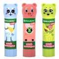 Клей-карандаш "Зверята: кошка, мышка, хрюшка", 9 г, фигурный колпачок, 3 шт./блистер, BRAUBERG KIDS, 271141 271141