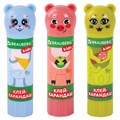 Клей-карандаш "Зверята: кошка, мышка, хрюшка", 9 г, фигурный колпачок, BRAUBERG KIDS, 271138 271138