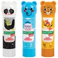 Клей-карандаш "Зверята: панда, слон, леопард", 9 г, фигурный колпачок, BRAUBERG KIDS, 271139 271139