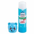 Клей-карандаш "Зверята: панда, слон, леопард", 9 г, фигурный колпачок, BRAUBERG KIDS, 271139 271139