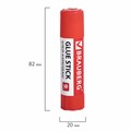 Клей-карандаш 9 г ВЫГОДНАЯ УПАКОВКА BRAUBERG, 3 штуки на блистере, 271305 271305