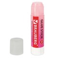Клей-карандаш BRAUBERG "COLOR Crystal", 15 г, прозрачный, ассорти, 227969, PVP 227969
