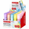 Клей-карандаш в пастельном корпусе BRAUBERG PASTEL, 15 г, PVP-основа, ассорти, 271249 271249