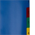 Разделитель пластиковый МАЛЫЙ ФОРМАТ (210x162мм), А5, 5 листов, цифровой 1-5, оглавление, BRAUBERG, 225628 225628