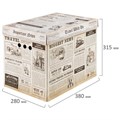 Короб для хранения из микрогофрокартона 380х280х315 мм, КОМПЛЕКТ 3 ШТ., BRAUBERG HOME "Газета", 271822 271822