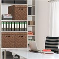 Короб для хранения из плотного микрогофрокартона 315х315х315 мм, КОМПЛЕКТ 3 шт., BRAUBERG HOME "Узор", 271820 271820