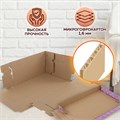 Короб для хранения из плотного микрогофрокартона 330х250х185 мм, КОМПЛЕКТ 4 шт., BRAUBERG HOME "Лаванда", 271813 271813