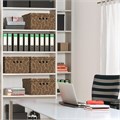 Короб для хранения из плотного микрогофрокартона 330х250х185 мм, КОМПЛЕКТ 4 шт., BRAUBERG HOME "Узор", 271816 271816