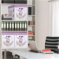 Короб для хранения из плотного микрогофрокартона 380х280х315 мм, КОМПЛЕКТ 3 шт., BRAUBERG HOME "Лаванда", 271821 271821