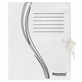 Папка архивная с завязками А4 (325х260 мм), 75 мм, до 700 листов, плотная, микрогофрокартон, БЕЛАЯ, BRAUBERG, 124850 124850