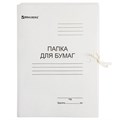 Папка для бумаг с завязками картонная BRAUBERG, гарантированная плотность 300 г/м2, до 200 листов, 124567 124567