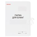 Папка для бумаг с завязками картонная мелованная ОФИСМАГ, гарантированная плотность 320 г/м2, до 200 листов, 124568 124568