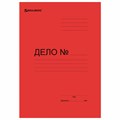 Скоросшиватель картонный мелованный BRAUBERG, гарантированная плотность 360 г/м2, красный, до 200 листов, 124575 124575