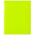 Папка на 2 кольцах BRAUBERG "Neon", 25 мм, внутренний карман, неоновая, зеленая, до 170 листов, 0,7 мм, 227456 227456