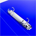 Папка на 2 кольцах BRAUBERG "Neon", 25 мм, внутренний карман, неоновая, синяя, до 170 листов, 0,7 мм, 227459 227459