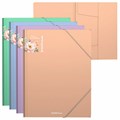 Папка на резинках ERICH KRAUSE "Matt Pastel Bloom", до 300 листов, ассорти, 600 мкм, 61202 272940