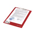 Доска-планшет BRAUBERG "Contract" с прижимом А4 (313х225 мм), пластик, 1,5 мм, КРАСНАЯ, 228681 228681