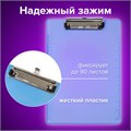 Доска-планшет BRAUBERG "Energy" с прижимом А4 (226х315 мм), пластик, 2 мм, СИНЯЯ, 232230 232230