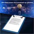 Доска-планшет МАЛОГО ФОРМАТА (155х228 мм), А5, BRAUBERG "Energy" с прижимом, пластик, 2 мм, СИНЯЯ, 232232 232232