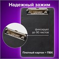 Доска-планшет МАЛЫЙ ФОРМАТ (158х230 мм), А5, BRAUBERG "NUMBER ONE "с прижимом, картон/ПВХ, ЧЕРНАЯ, 232224 232224