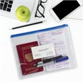 Папка-конверт на молнии МАЛОГО ФОРМАТА (240х175 мм), А5, молния ассорти, 0,15 мм, BRAUBERG "Smart", 221857 221857