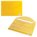 Папка-конверт с кнопкой BRAUBERG "My CLEAR BAG", А4, до 100 листов, прозрачная, ассорти, 0,15 мм, 225174 225174