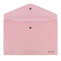 Папка-конверт с кнопкой BRAUBERG "Pastel", А4, до 100 листов, непрозрачная, персиковая, 0,18 мм, 270476 270476