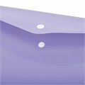 Папка-конверт с кнопкой ERICH KRAUSE "Diagonal Pastel", А4, до 120 л., непрозрачная, ассорти, 0,18 мм, 50322 272923