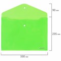 Папка-конверт с кнопкой А4, КОМПЛЕКТ 5 шт., яркие неоновые цвета ассорти, BRAUBERG "NEON", 272872 272872