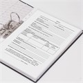 Папка-регистратор STAFF "Manager" с покрытием из ПВХ, 50 мм, без уголка, черная, 225186 225186