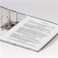 Папка-регистратор ОФИСНАЯ ПЛАНЕТА, усиленный корешок, мраморное покрытие, 80 мм, с уголком, черная, 221997 221997