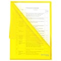 Папка-уголок А4 желтая 0,10 мм, BRAUBERG EXTRA, 271700 271700