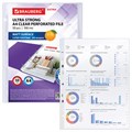 Папки-файлы перфорированные А4 BRAUBERG "EXTRA 1000", КОМПЛЕКТ 50 шт., матовые, ПЛОТНЫЕ, 100 мкм, 229671 229671