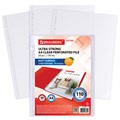 Папки-файлы перфорированные А4 BRAUBERG "EXTRA 1100", КОМПЛЕКТ 50 шт., матовые, ПЛОТНЫЕ, 110 мкм, 229673 229673