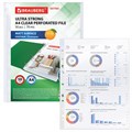 Папки-файлы перфорированные А4 BRAUBERG "EXTRA 700", КОМПЛЕКТ 50 шт., матовые, ПЛОТНЫЕ, 70 мкм, 229667 229667
