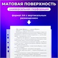 Папки-файлы перфорированные А4 ОФИСМАГ "Стандарт", КОМПЛЕКТ 100 шт., матовые, 30 мкм, 222095 222095