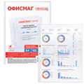 Папки-файлы перфорированные А4 ОФИСМАГ "Стандарт", КОМПЛЕКТ 100 шт., матовые, 30 мкм, 222095 222095