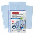 Папки-файлы перфорированные СИНИЕ А4 BRAUBERG, комплект 100 шт., гладкие, 35 мкм, 272675 272675