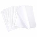 Папки-файлы перфорированные, А4, BRAUBERG "STANDARD", комплект 100 шт., матовые, 30 мкм, 221991 221991