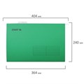 Подвесные папки A4/Foolscap (404х240 мм) до 80 л., КОМПЛЕКТ 10 шт., зеленые, картон, STAFF, 270934 270934