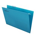 Подвесные папки А4/Foolscap (404х240 мм) до 80 л., КОМПЛЕКТ 10 шт., синие, картон, STAFF, 270933 270933