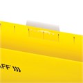 Подвесные папки А4 (350х240 мм) до 80 л., КОМПЛЕКТ 10 шт., желтые, картон, STAFF, 270930 270930