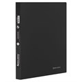 Папка с металлическим скоросшивателем и внутренним карманом BRAUBERG диагональ, черная, до 100 листов, 0,6 мм, 221351 221351