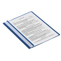 Скоросшиватель пластиковый STAFF, А4, 100/120 мкм, синий, 225730 225730