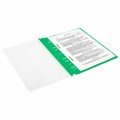 Скоросшиватель пластиковый с перфорацией BRAUBERG EXTRA, А4, 140/180 мкм, зеленый, 272896 272896